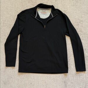 Weatherproof Men’s Black Quarter Zip Pullover - Large